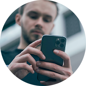 Man holding phone